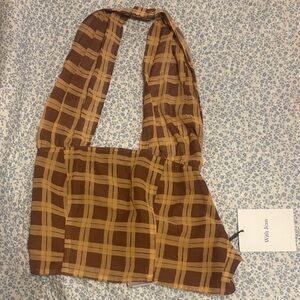 With Jean NWT cropped halter